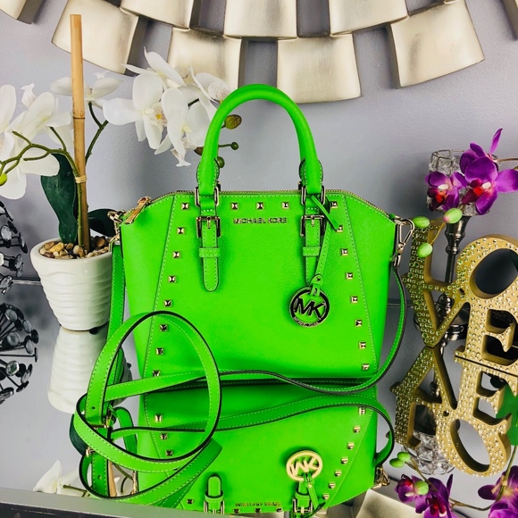 Michael Kors Handbags - Michael Kors Ciara Studded Messenger Satchel